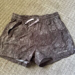 Outdoor Voices Doing Things Shorts Gray pink accents size small